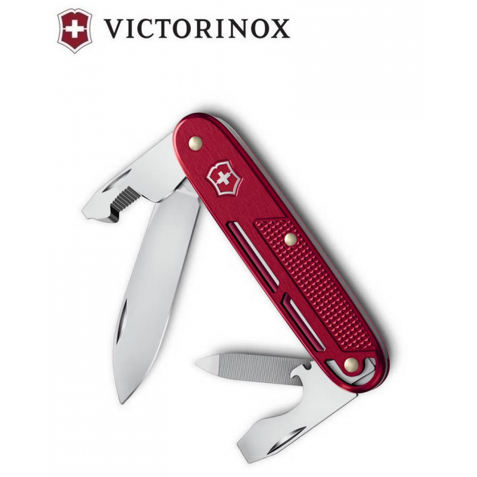 Нож перочинный VICTORINOX SYNERGY ALOX () 93мм красный 0.8216.20